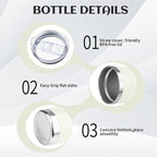20oz Tumbler Bulk with Lid and Straw, Stainless Steel Double Wall Vacuum Insulated Travel Mug, Powder Coated Coffee Cups for Hot and Cold Drinks,Funny Gifts for Women Men(Cream-coloured,1)