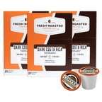 Fresh Roasted Coffee, Dark Costa Rica Tarrazu, Dark Roast, 72 Pods for K Cup Brewers