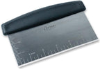 Dough Scraper Bench Knife: Professional Quality Heavy Duty Stainless Steel Bench Scraper, Chopper, Cutter - Perfect for Pastry, Nuts, Herbs, Chocolate, Pizza Dough, Soap, Bread Baking