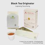 iTeaworld China Lapsang Souchong Loose Leaf Black Tea No smoky flavor smooth light floral and fruity aroma 100g Free 20 Tea Bags