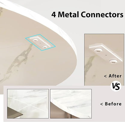 IBF Round Marble Dining Table, Dinner Tables - Image 5