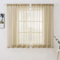 MIULEE 2 Panels Sheer Curtains for Living Room 54 X 63 Inches Beige | Window by MIULEE