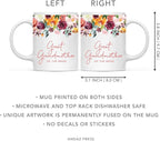 Andaz Press 11oz. Wedding Ceramic Coffee Tea Mug Gift, Fall Autumn Burgundy Orange Peach Flowers Roses Florals, Great Grandmother of the Bride, 1-Pack, Includes Gift Box