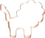 Simple Lion Cookie Cutter 4.5 Inch Handmade Copper USA-Made by The Fussy Pup