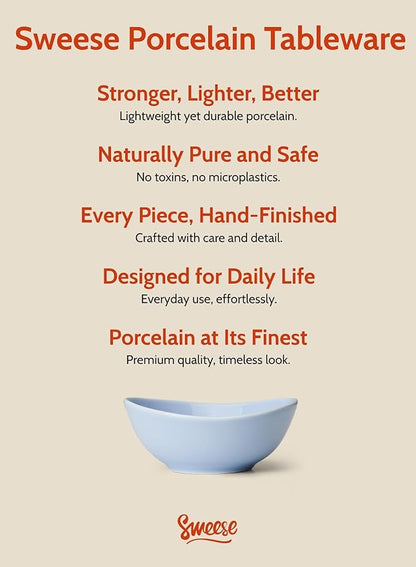 Sweese Porcelain Small Bowls 4 oz Set of 6 - Assorted Colors for Dipping, Snack, Sauce, Side Dishes - Microwave Dishwasher Safe