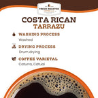 Fresh Roasted Coffee, Costa Rican Tarrazu, 2 lb (32 oz), Medium Roast, Kosher, Whole Bean