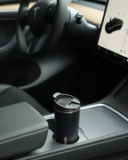 GiNT 17oz Travel Mug with Infuser and Two Lids. Vacuum Insulated 316 Stainless Steel Coffee Mug. Dishwasher Safe Mug with Tea Strainer for Hot and Cold Brew Coffee or Tea(Black)