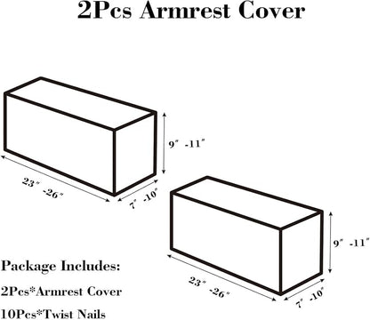 2Pcs Couch Arm Covers, Armrest Cover - Image 2