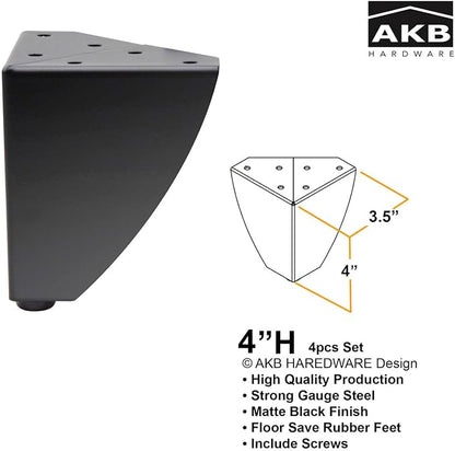 Set of 4 Classic Style Sofa Cabinet Tables - Image 2