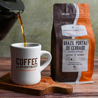 Fresh Roasted Coffee, Brazil Minas Gerais, 12 oz, Light Roast, Kosher, Ground