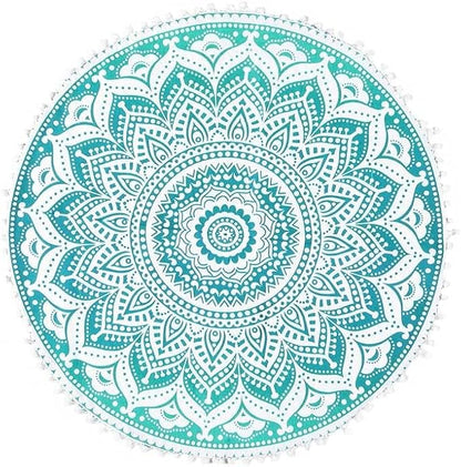 Mandala Floor Pillow Cover Meditation Cushion Seating Throw Hippie Round - Image 7