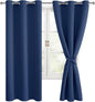 Room Darkening Curtains for Bedroom, 38 x 72 Inch, 2 Panels | Noise Reducing by Hiasan