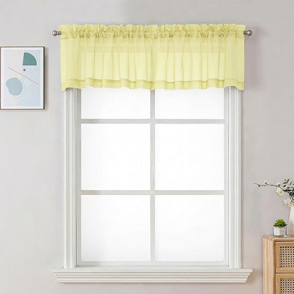 Chyhomenyc Sheer Valances for Windows by Chyhomenyc