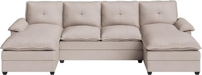 110" U-Shaped Sectional Sofa - Image 6