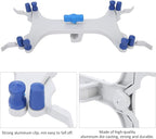 Aluminum Burette Clamp Accessory Dual Burette Aluminum Rubber Clip Holder Burette Clip Titration Stand Accessories Aluminum Butterfly Clip Titration Clip Buret Clamp