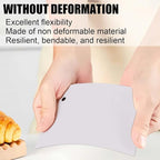 4 PCS Dough Scraper Bench Scraper, Plastic Bench Scraper for Dough Cutter for Bread Cake Dough Fondant Icing