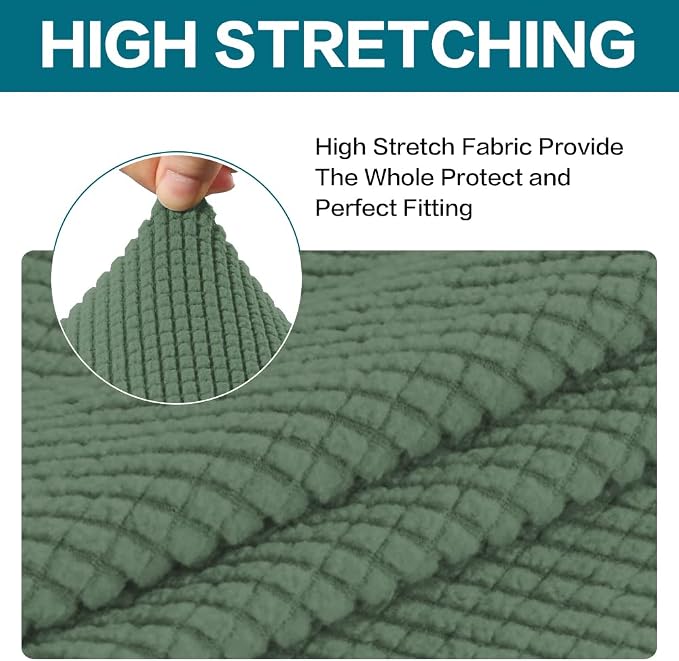 Turquoize 2 Piece Chair Covers Chair Slipcovers - Image 5