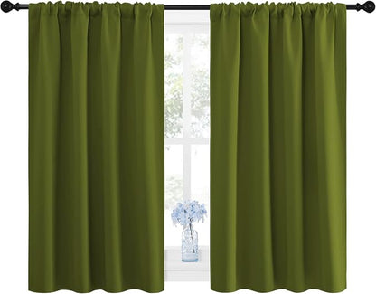 NICETOWN Window Curtains Blackout Drapes, Thermal Insulated Solid Rod Pocket - Image 2
