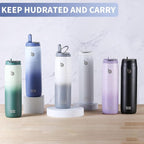 BOTTLE BOTTLE Stainless Steel Water Bottle with Straw and Lid, 32 oz Vacuum Insulated Flask Stay Cold for 24 Hrs Hot for 12 Hrs Leak-Proof Wide Mouth Sports Water Bottles for Men green