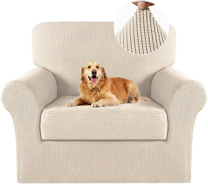 Turquoize 2 Piece Chair Covers for Living Room Armchair Cover Armchair by Turquoize