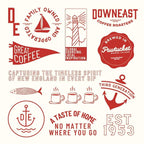 Downeast Coffee Roasters Whole Bean Coffee - 100% Colombian, Medium Roast, 100% Arabica Coffee - Dark Chocolate and Ripe Fruit Notes - Select Central and South American Highlands (2lb Bag)