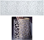 TUKE Hollow Out Irregular Pattern Lace Cake Border Cake Decorating Tool Fondant Mould Mat DIY Silicone Sugar Craft Cake Lace Mold (I_ Irregular)