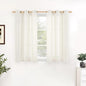 YoungsTex Ivory Linen Curtains 34 x 40 Inch Long by YoungsTex