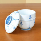 有田焼やきもの市場 Chawanmushi Cups with Lids Set of 2 Japanese Chawan Mushi Arita Imari ware Made in Japan Mebae