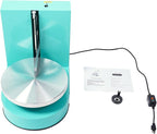 Cake Decorating Machine, 200W Electric Cake Cream Spreading Coating Machine with Adjustable Scraper, Turntable Cake Frosting Smoother, for 4-12in Cake, 60-320RPM (Green)