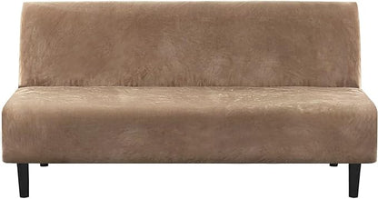 H.VERSAILTEX Real Velvet Futon Cover Armless Sofa Covers Sofa Bed Covers by HVERSAILTEX