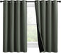 NICETOWN 100% Blackout Curtains 57 inches Long, Double-Deck Completely Blackout by NICETOWN