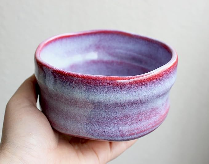 Japanese Traditional Handcrafted Matcha Chawan Tea Bowl Cup Ceremony Tableware Pottery (Sakura Unofu)