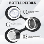 20oz Tumbler Bulk with Lid and Straw, Stainless Steel Double Wall Vacuum Insulated Travel Mug, Powder Coated Coffee Cups for Hot and Cold Drinks,Funny Gifts for Women Men(Black,1)