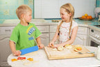 Koogel 9 Inch Mini Rolling Pin, 2 PCS Wooden Handle Rolling Pin for Kids Dough Rollers for Baking Supplies Home Kitchen