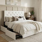 Allewie Upholstered Full Size Platform Bed Frame by Allewie