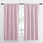 NICETOWN Kitchen Curtains, Short Blackout Drapes, Baby Pink, Thermal Insulated by NICETOWN