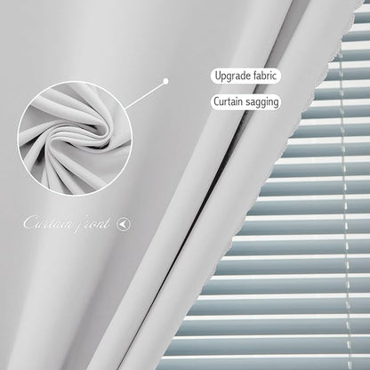 Blackout Curtains for Bedroom Sticky Curtain Blackout Window Cover Self - Image 5