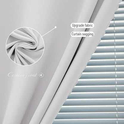 Blackout Curtains for Bedroom Sticky Curtain Blackout Window Cover Self - Image 5