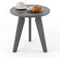 HDPS Outdoor Side Table, Small Round Side Table Weather-Resistant, Outdoor Side by HOMENJOY