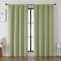 Simplebrand Ava Sage Green Blackout Curtains by Simplebrand