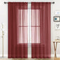 SpaceDresser Sheer Voile Window Treatment Rod Pocket Curtain Panels by SpaceDresser