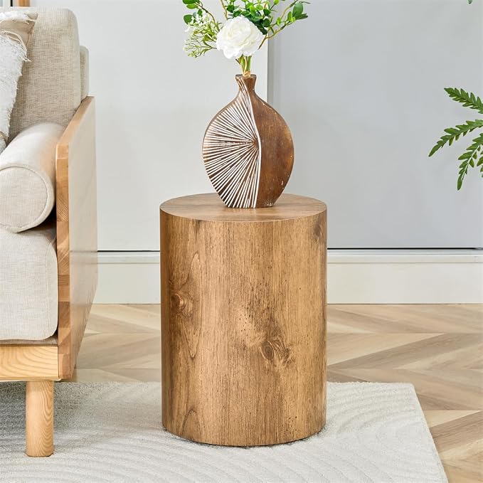 Round Side Table, End Table Living Room Table, Sofa Couch Bedside Table - Image 7