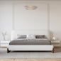 homary 3-Pieces Bedroom Sets King Size Upholstered Bed Frame by Homary