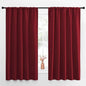 NICETOWN Christmas Burgundy Blackout Curtains and Drapes by NICETOWN