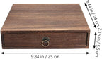 Zerodeko Wooden Tea Box Drawer, Vintage Tea Storage Box Holder, Coffee Sugar Bag Container for Home Office Packet Accessories