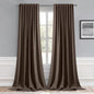 MIULEE Chocolate Brown Back Tab Blackout Curtains 52x108 Inch 2 Panels Set | by MIULEE