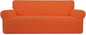 Easy-Going Stretch Oversized Sofa Couch Slipcover Washable Orange | 1-Piece by Easy-Going