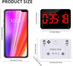 Kitchen Digital Timer, Count Down Up, Rechargeable, Vibration Mode Adjustable Volume and Brightness LED Display, Time Management Cook, Desk, Kids Adults Study Teaching, Kitchen Gadgets