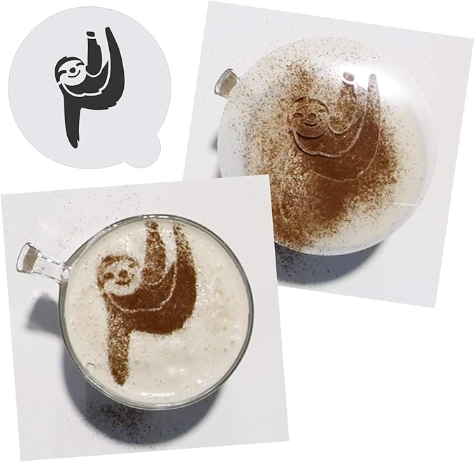 Stencil Stop Custom Coffee Stencil - Customizable for Business Logos, Faces, Images - 14 Mil Mylar Plastic (2.5 x 2.5 inches - 10 Pack)