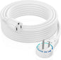 Maximm Extension Cord 30 Ft – 360° Rotating Flat Plug, 3-Prong Grounded by MaximmCable